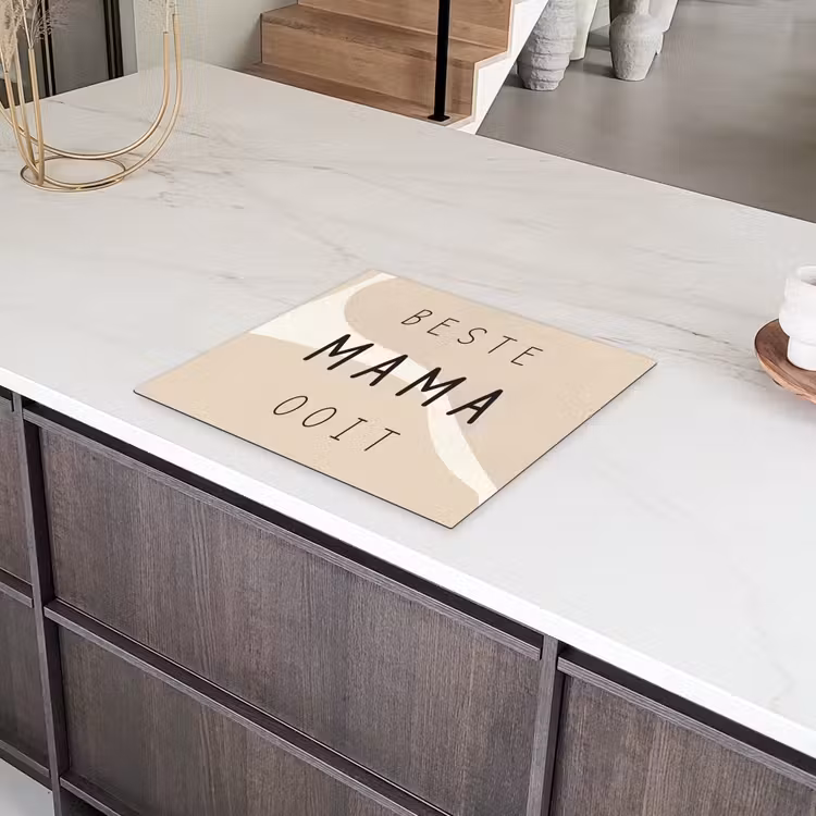 Quotes - Beste mama ooit - Mama - Spreuken Inductie beschermer vinyl 3mm middel -sfeer8