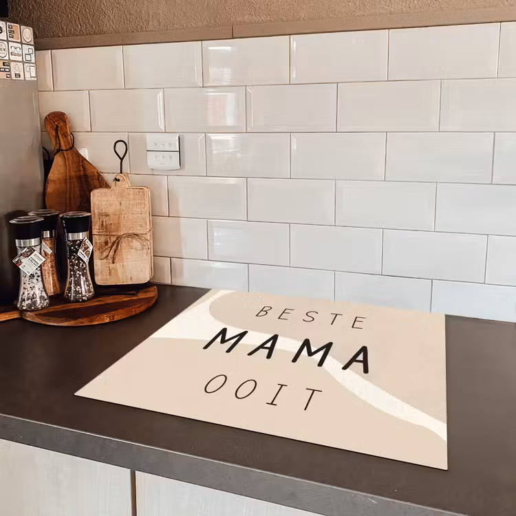 Quotes - Beste mama ooit - Mama - Spreuken Inductie beschermer vinyl 3mm middel -sfeer3