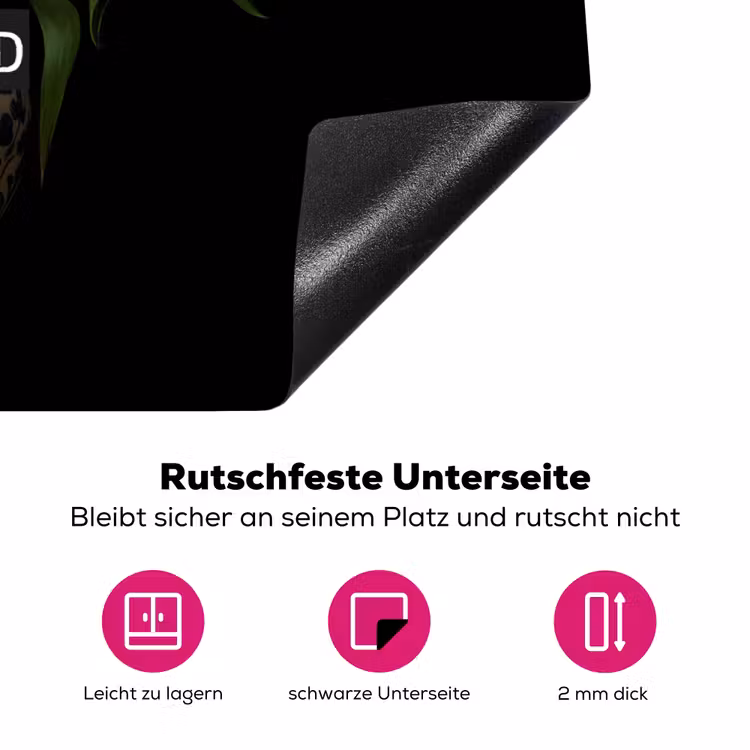 Quotes - Bloem - Tulp - Geel Inductie beschermer vinyl 3mm klein -zzzzzzz-lf-onderkant