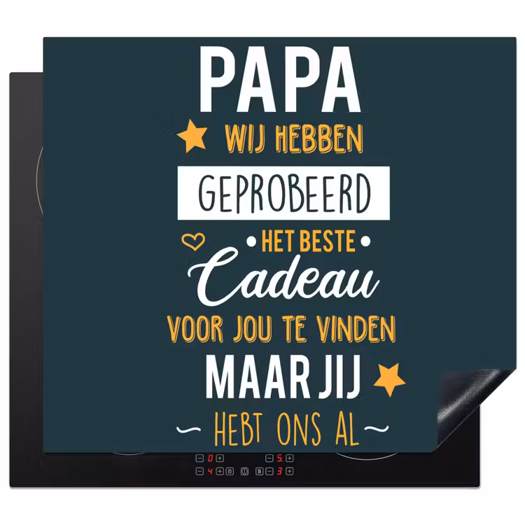 Herdabdeckplatte - Zitate - Daddy - Sprichwörter - Daddy du hast uns schon