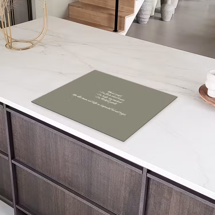 Quotes - Ma - Spreuken - Mama's recept - Koken Inductie beschermer vinyl 3mm groot -sfeer8