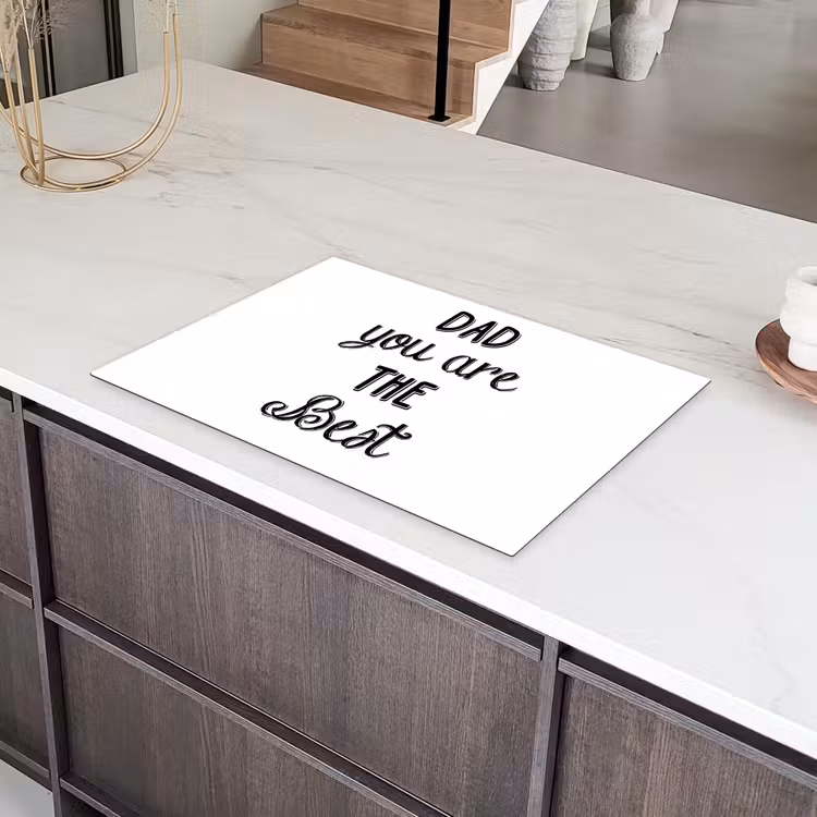 Quotes - Dad you are the best - Spreuken - Papa Inductie beschermer vinyl 3mm klein -sfeer8