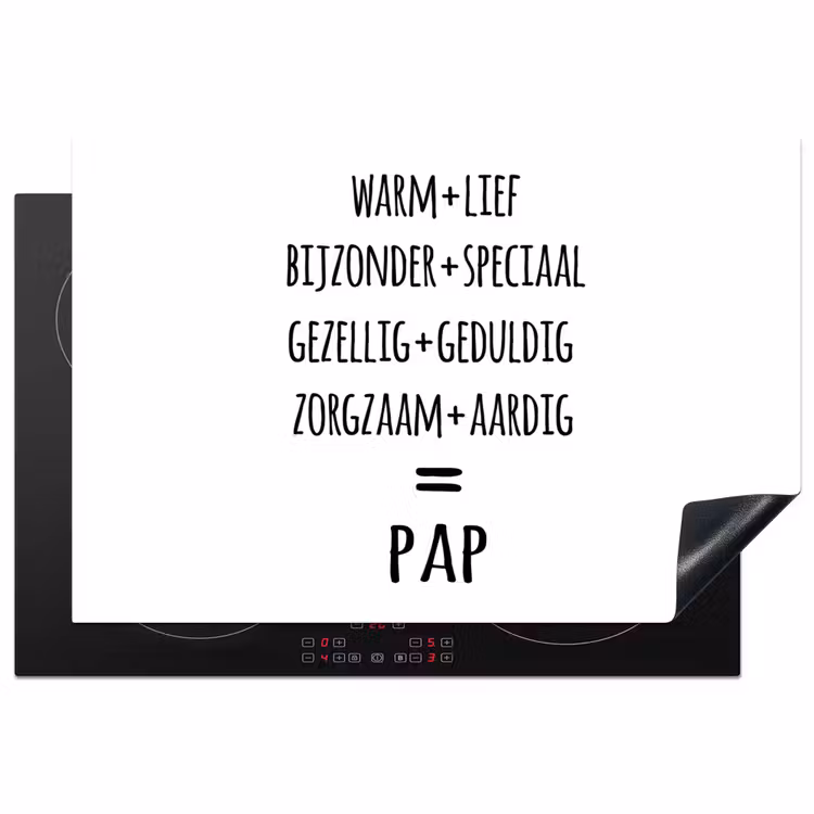 Quotes - Pap definitie - Spreuken - Vader Inductie beschermer vinyl 3mm klein -3d