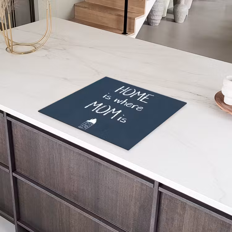 Quotes - Home is where mom is - Spreuken - Moeder Inductie beschermer vinyl 3mm middel -sfeer8