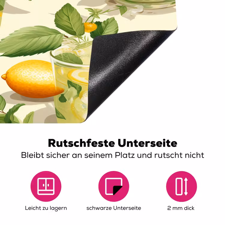 Citroen - Drankje - Glas - Munt Inductie beschermer vinyl 3mm klein 276 -zzzzzzz-lf-onderkant