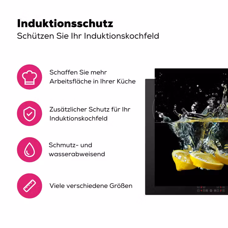 Citroenen in het Aquatische Theater Inductie beschermer vinyl 3mm klein -zzzzzzz-lf-ups