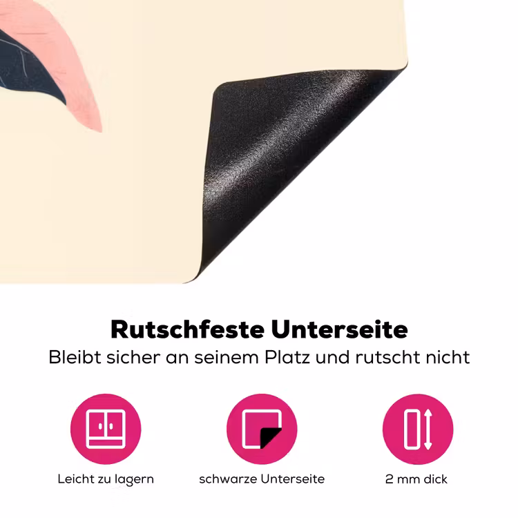 Citroenen - Felgeel - Tak - Bladeren Inductie beschermer vinyl 3mm klein -zzzzzzz-lf-onderkant
