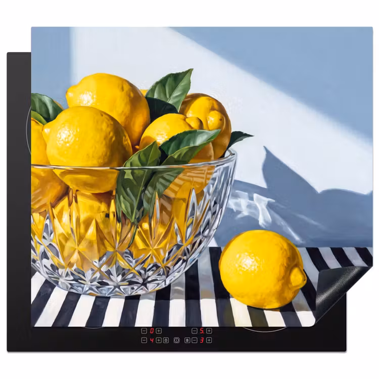 Herdabdeckplatte - Zitronen – Obst – Gelb - Citroenen - Fruit - Geel Inductie beschermer vinyl 3mm middel