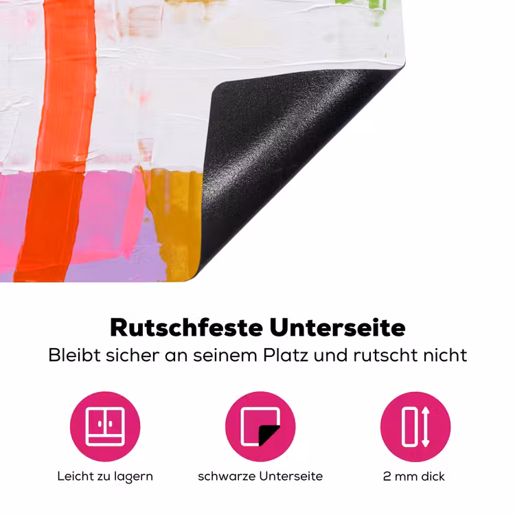 Abstract - Kleurrijk - Vormen - Modern - Kunst Inductie beschermer vinyl 3mm middel -zzzzzzz-lf-onderkant