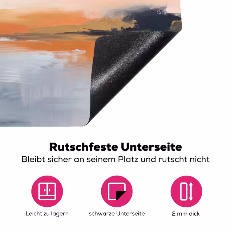 Abstract - Landschap - Horizon - Modern - Kleurrijk Inductie beschermer vinyl 3mm middel -zzzzzzz-lf-onderkant