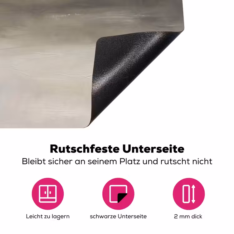 Abstract - Landschap - Nevel - Modern - Grijs Inductie beschermer vinyl 3mm middel -zzzzzzz-lf-onderkant