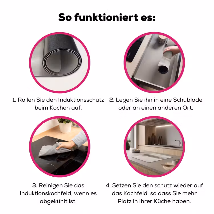 Abstract - Landschap - Nevel - Modern - Grijs Inductie beschermer vinyl 3mm middel -zzzzzzz-lf-werking