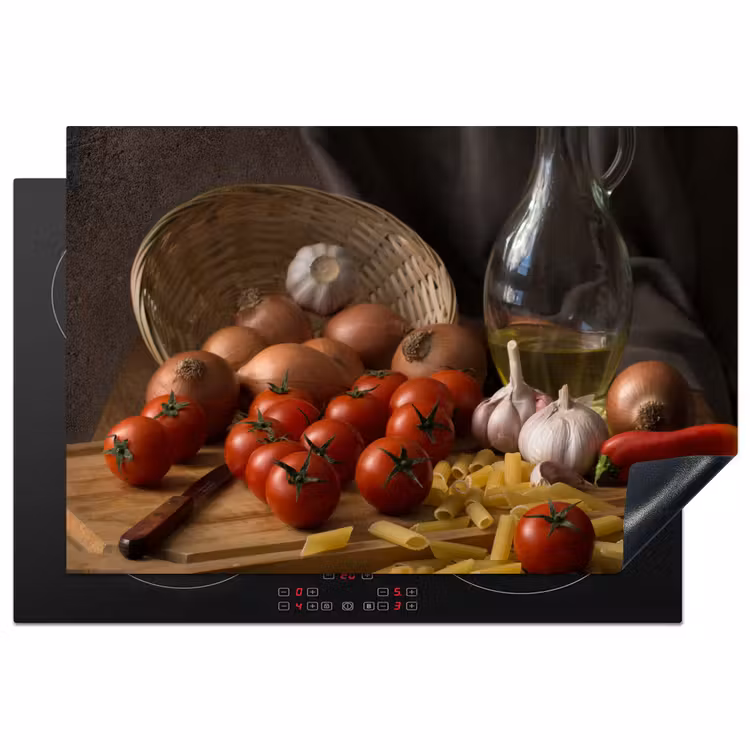 Herdabdeckplatte - Zutaten der mediterranen Küche