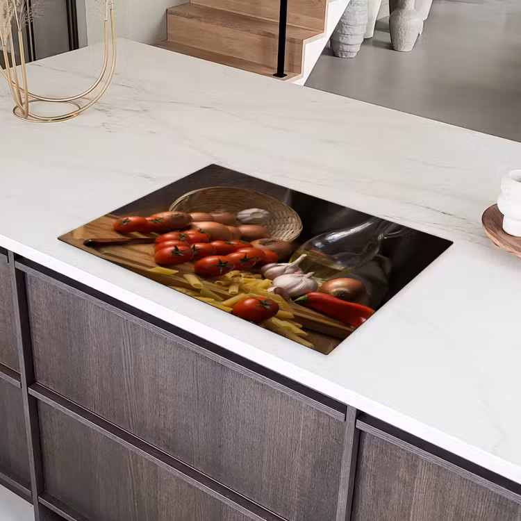 Ingrediënten van de Mediterrane Keuken Inductie beschermer vinyl 3mm klein -sfeer8