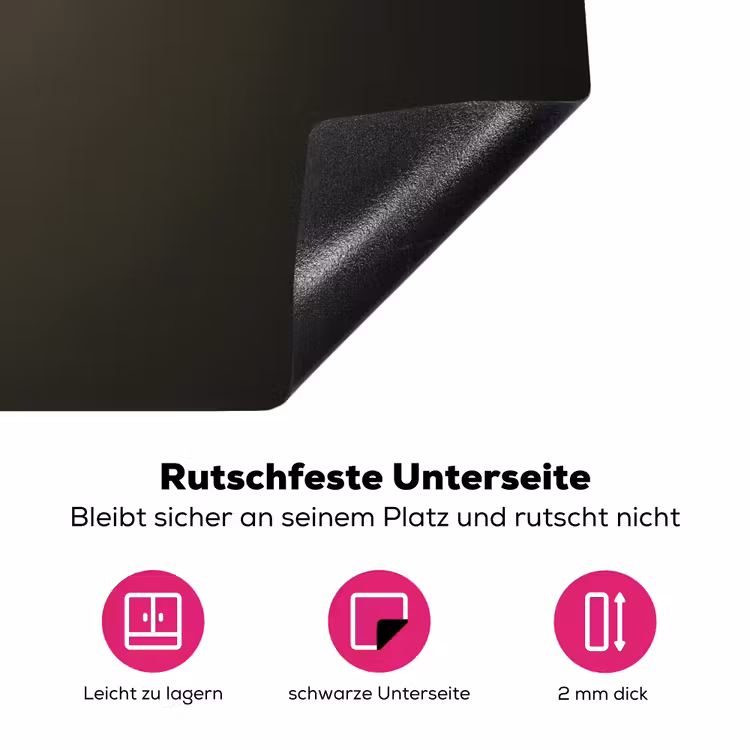Tak - Pluimgras - Donkerbruin Inductie beschermer vinyl 3mm klein -zzzzzzz-lf-onderkant