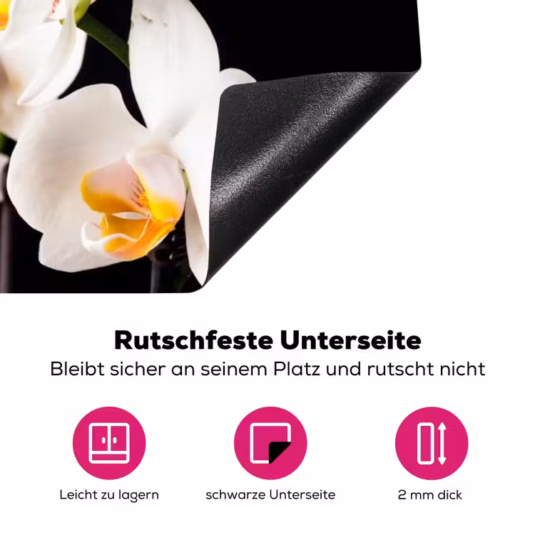 Hemelse Orchideeëntak Inductie beschermer vinyl 3mm klein -zzzzzzz-lf-onderkant