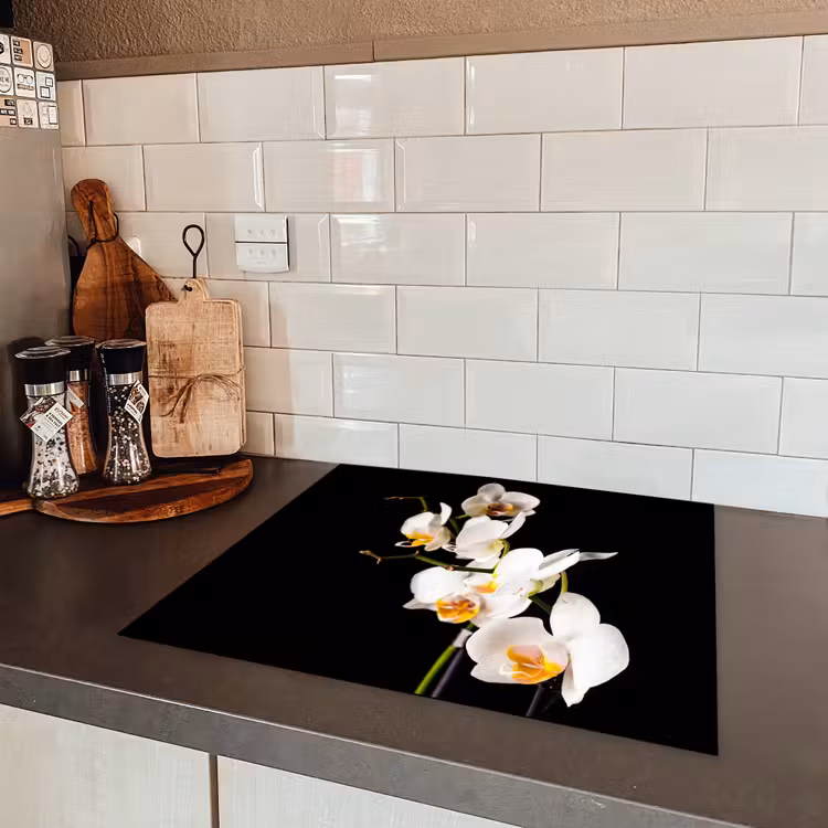 Hemelse Orchideeëntak Inductie beschermer vinyl 3mm middel -sfeer3