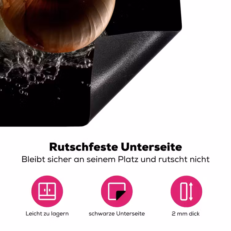 Ui - Groente - Bruin - Water - Zwart Inductie beschermer vinyl 3mm klein -zzzzzzz-lf-onderkant