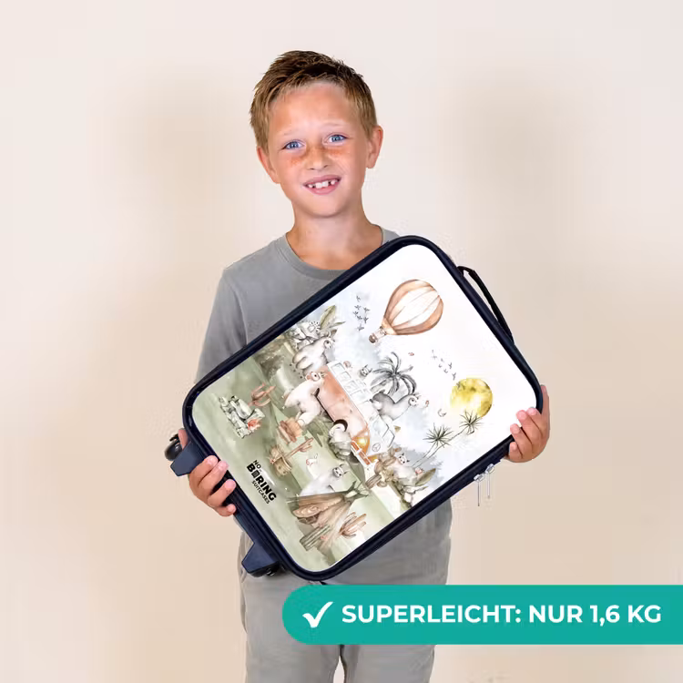 Alpaca avontuur Kinderkoffer - Zwart klein -sfeer4_DE