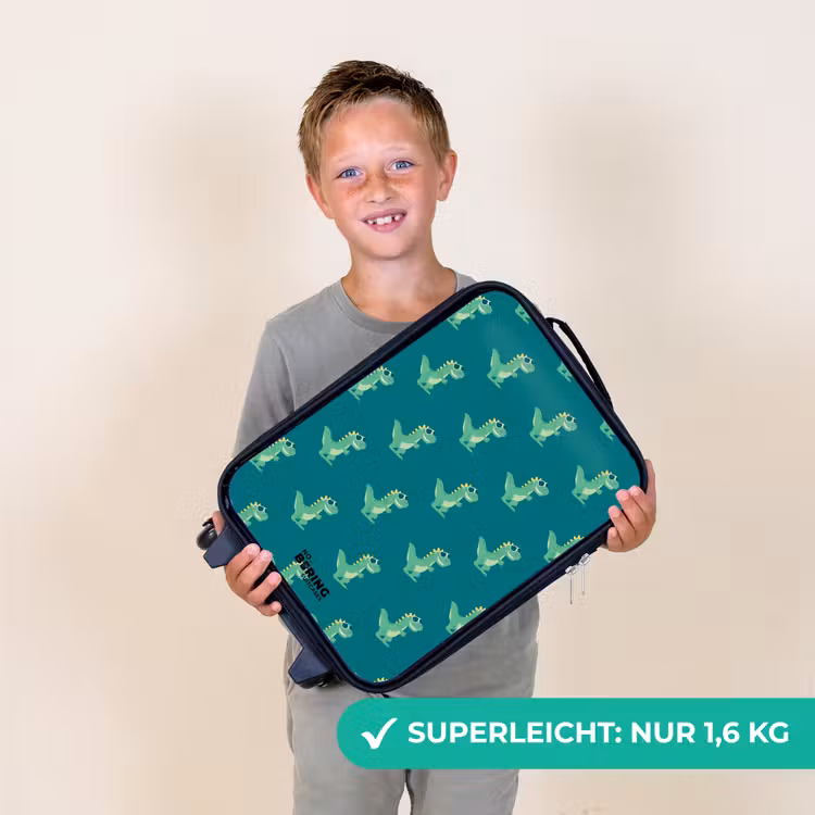 Tyranosaurus specs Kinderkoffer - Zwart klein -sfeer4_DE