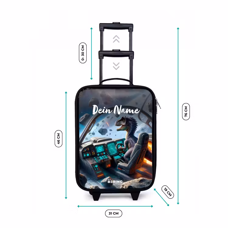 Astrodino Kinderkoffer - Zwart klein -productfoto_formaten