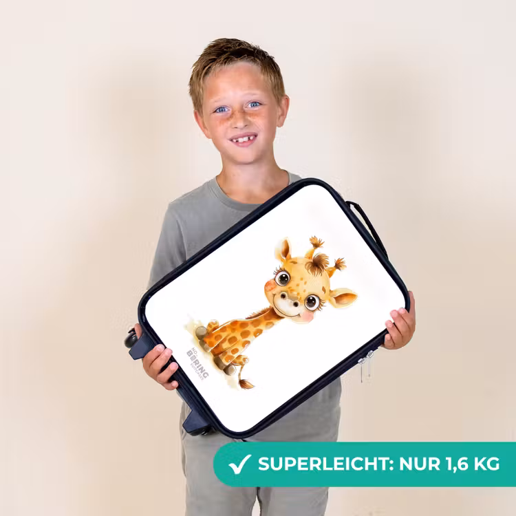 Baby giraffe Kinderkoffer - Zwart klein -sfeer4_DE