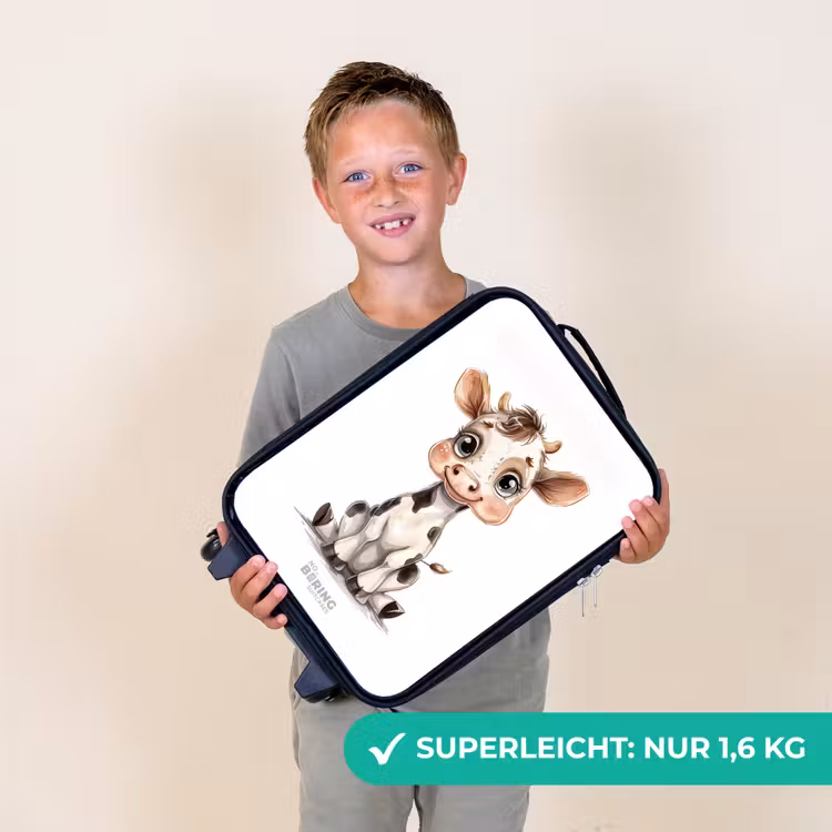 Baby koe Kinderkoffer - Zwart klein -sfeer4_DE