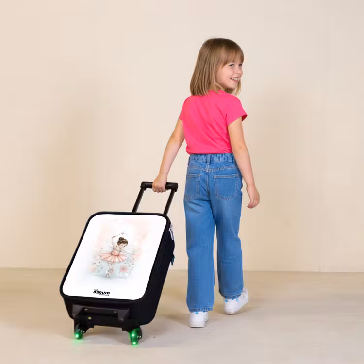 Ballerina - Elf - Fee Kinderkoffer - Zwart klein -sfeer1