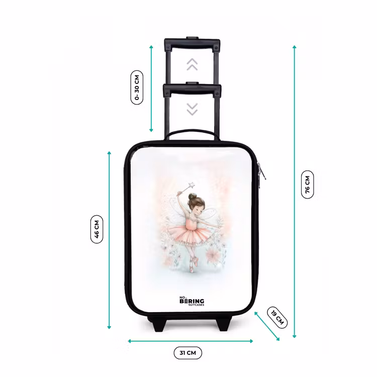 Ballerina - Elf - Fee Kinderkoffer - Zwart klein -productfoto_formaten