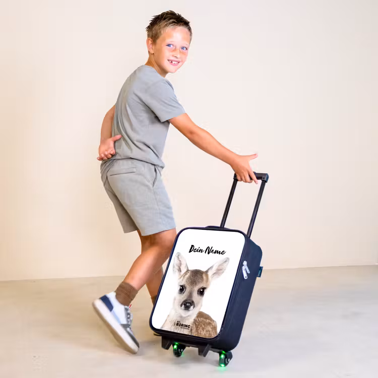 Bambino Kinderkoffer - Zwart klein -sfeer3