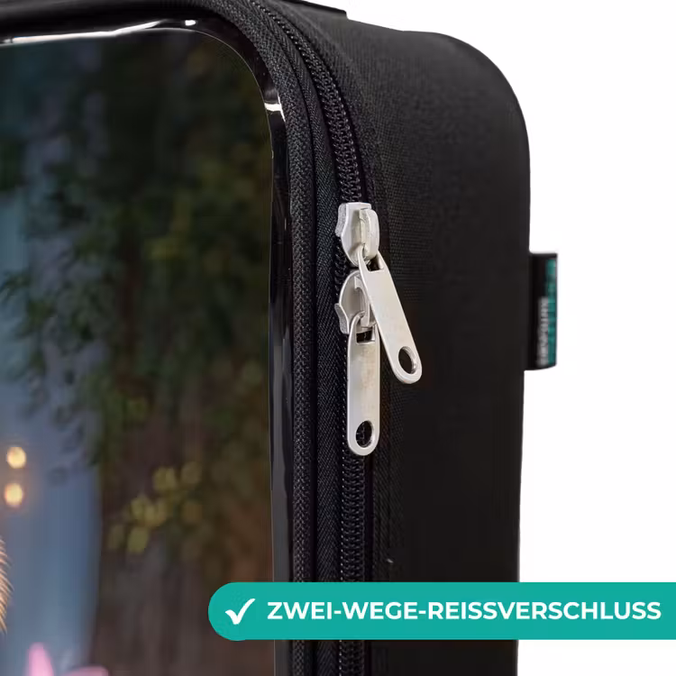 Beer - Vlinders - Bos - Fairy Kinderkoffer - Zwart klein -rits_DE