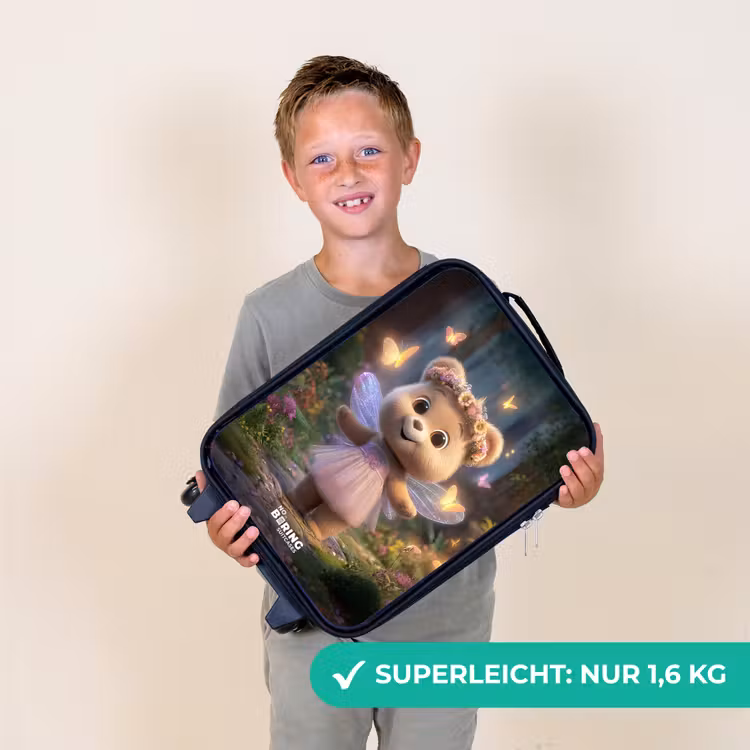 Beer - Vlinders - Bos - Fairy Kinderkoffer - Zwart klein -sfeer4_DE