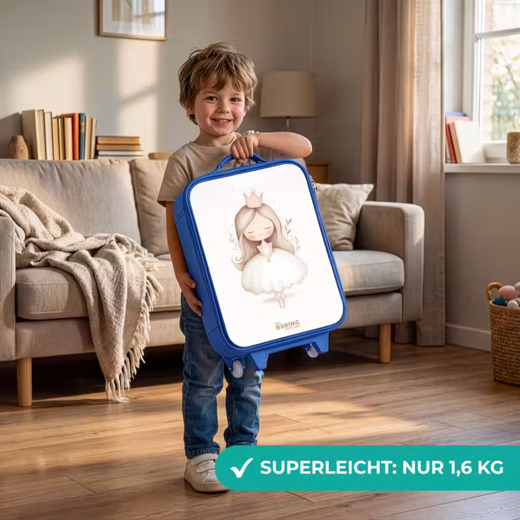 Sierlijke prinses in het wit Kinderkoffer - Blauw klein -sfeer2_DE
