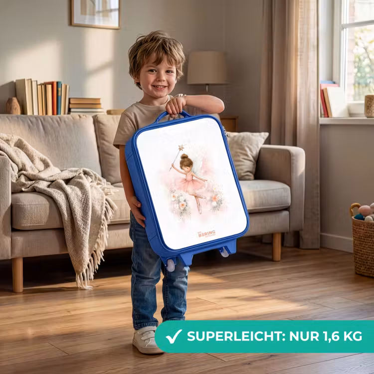 Ballerina fee in roze Kinderkoffer - Blauw klein -sfeer2_DE