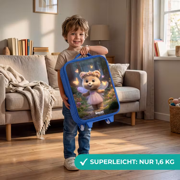 Beer - Vlinders - Bos - Fairy Kinderkoffer - Blauw klein -sfeer2_DE