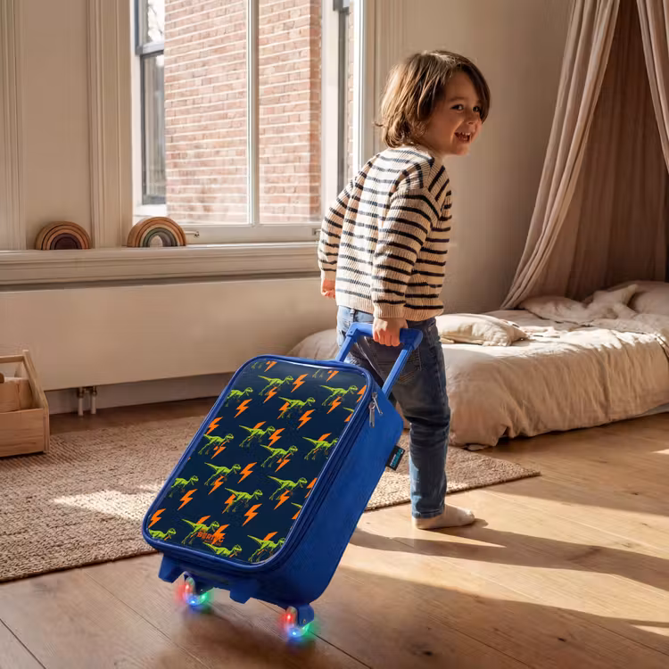 Bliksemsnelle raptors Kinderkoffer - Blauw klein -sfeer1