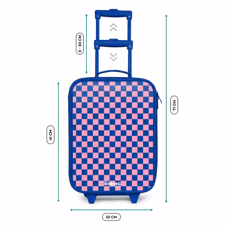 Blokjes - Blauw - Roze Kinderkoffer - Blauw klein -productfoto_formaten