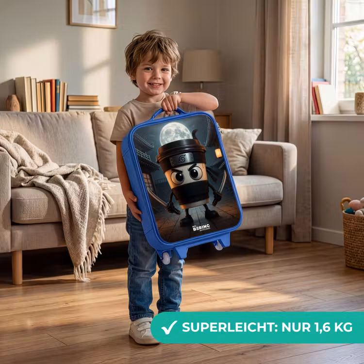 Capuchino Assassino Kinderkoffer - Blauw klein -sfeer2_DE