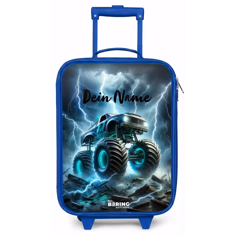 Thunder Wheels Kinderkoffer - Blauw klein -zz3dotto