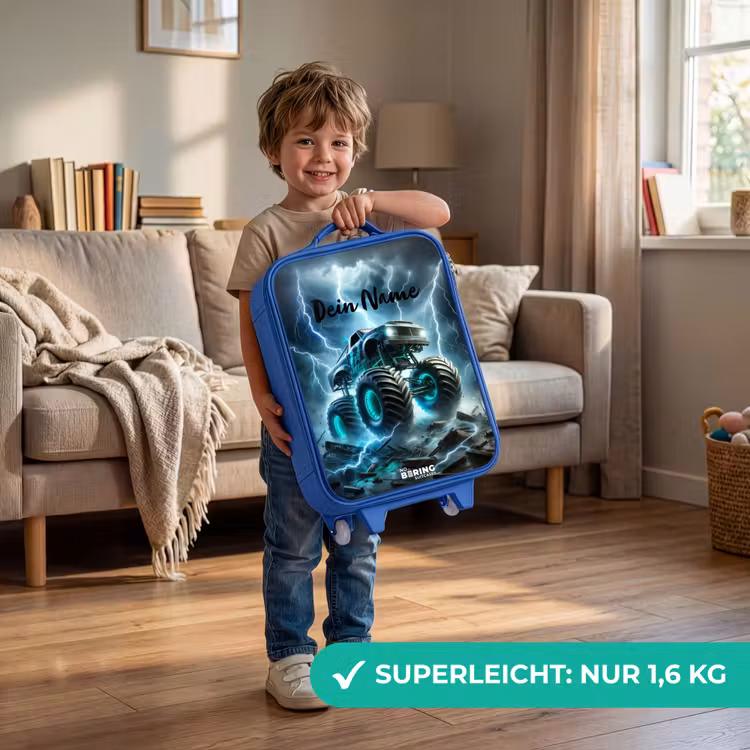Thunder Wheels Kinderkoffer - Blauw klein -sfeer2_DE