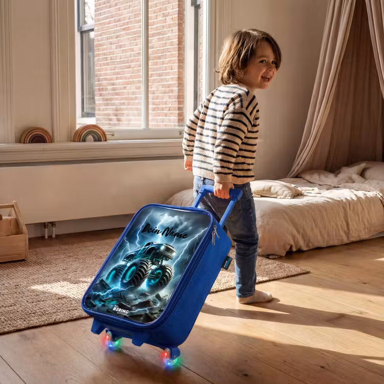 Thunder Wheels Kinderkoffer - Blauw klein -sfeer1