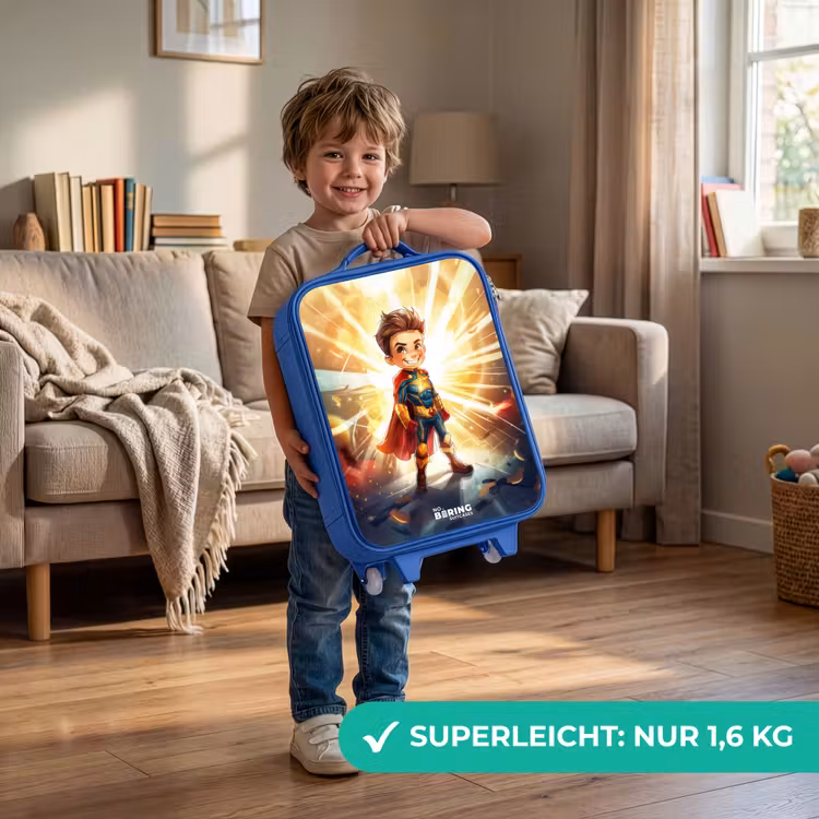 Gerard goldstar Kinderkoffer - Blauw klein -sfeer2_DE