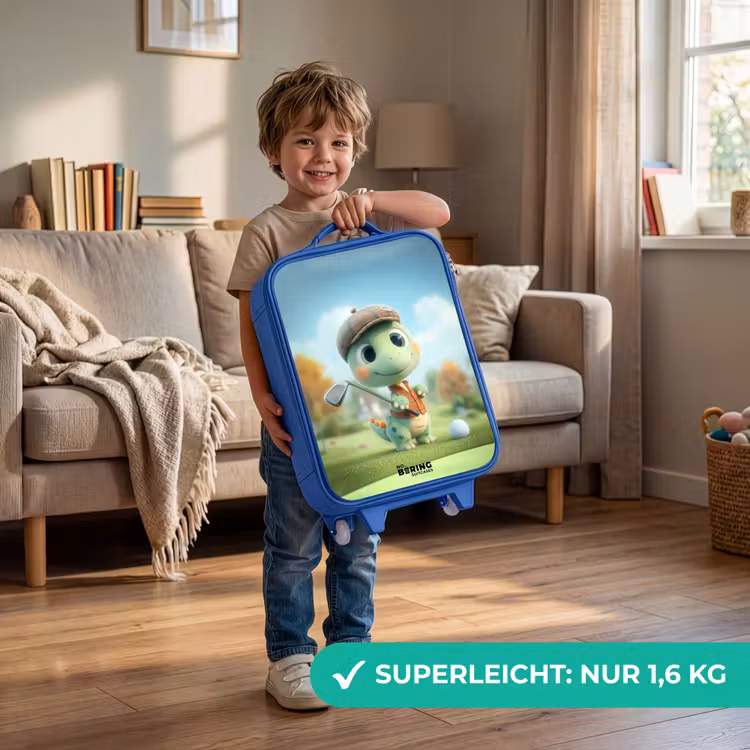 Golf - Dino - Groen Kinderkoffer - Blauw klein -sfeer2_DE