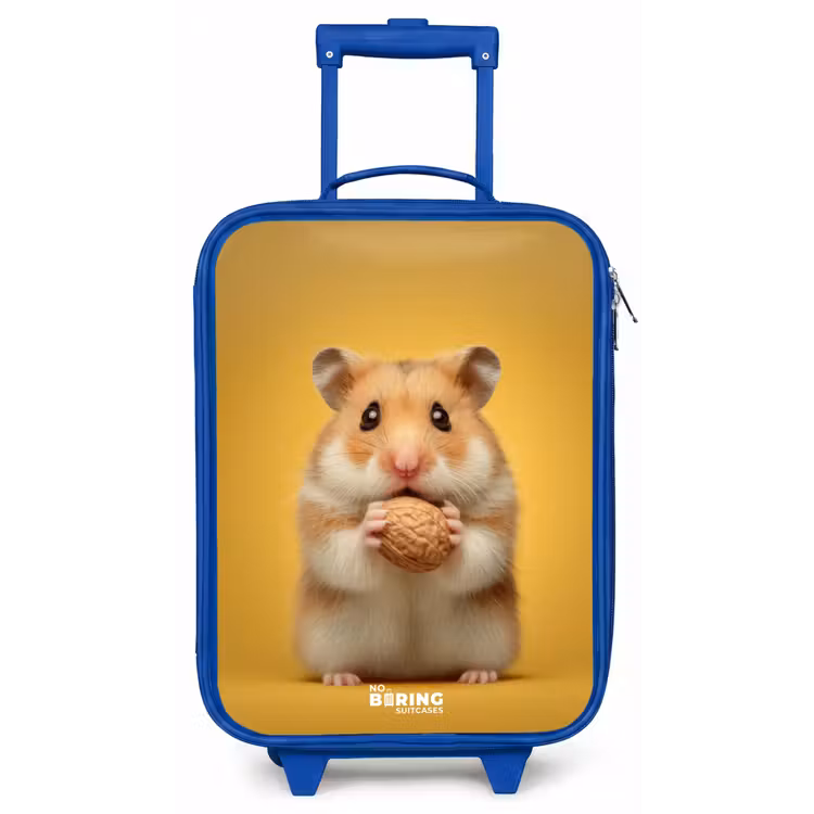 Hamster - Walnoot - Dier Kinderkoffer - Blauw klein -zz3dotto