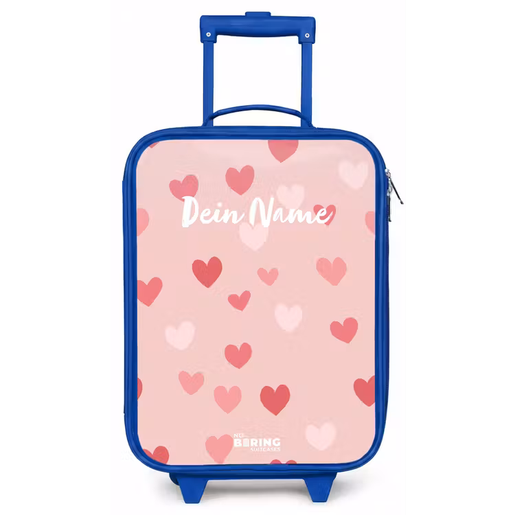 Hartjes Kinderkoffer - Blauw klein -zz3dotto