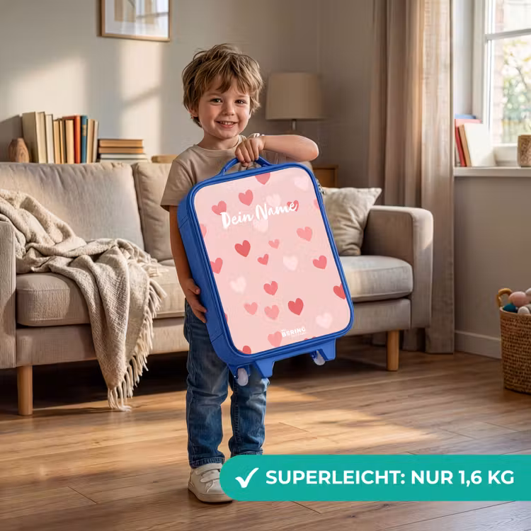 Hartjes Kinderkoffer - Blauw klein -sfeer2_DE