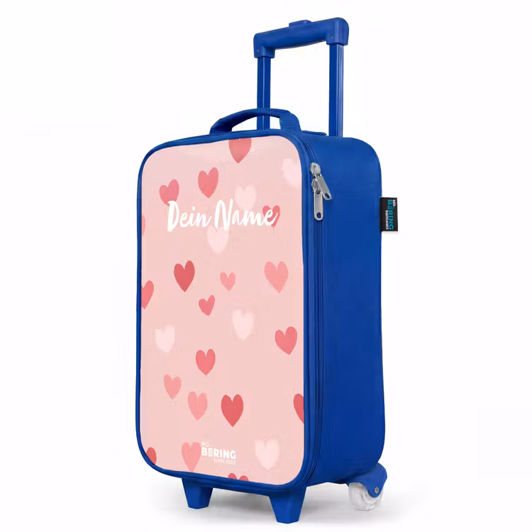 Hartjes Kinderkoffer - Blauw klein -productfoto_schuin