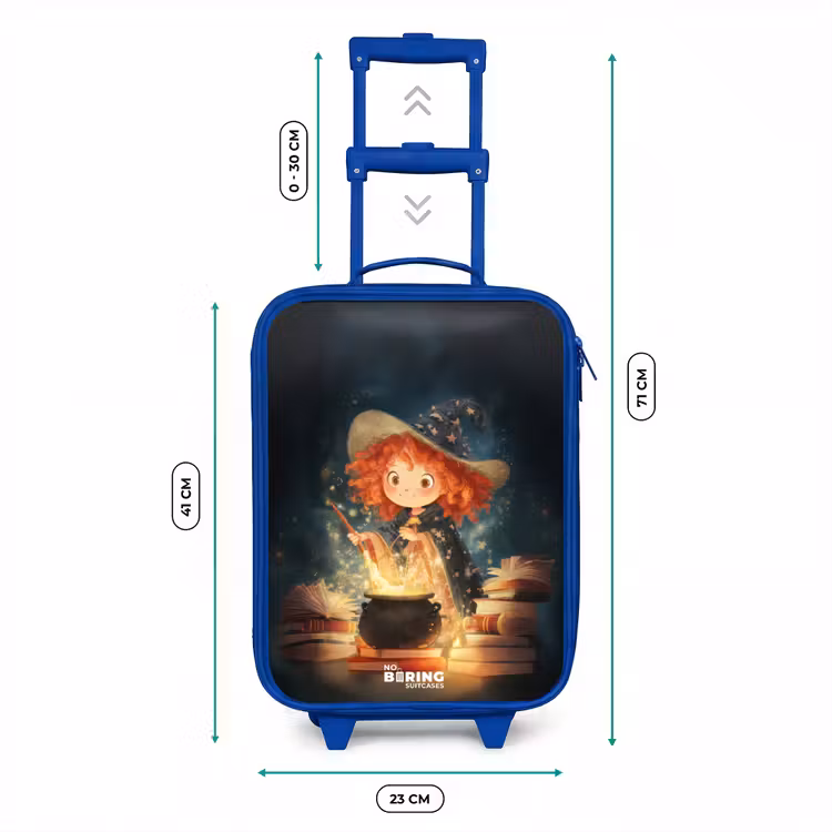 Heks met Sprankelende Toverdrank Kinderkoffer - Blauw klein -productfoto_formaten