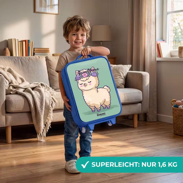Kawai - Alpaca - Groen Kinderkoffer - Blauw klein -sfeer2_DE