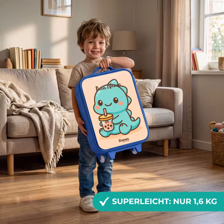 Kawai - Dino - Bubbletea Kinderkoffer - Blauw klein -sfeer2_DE